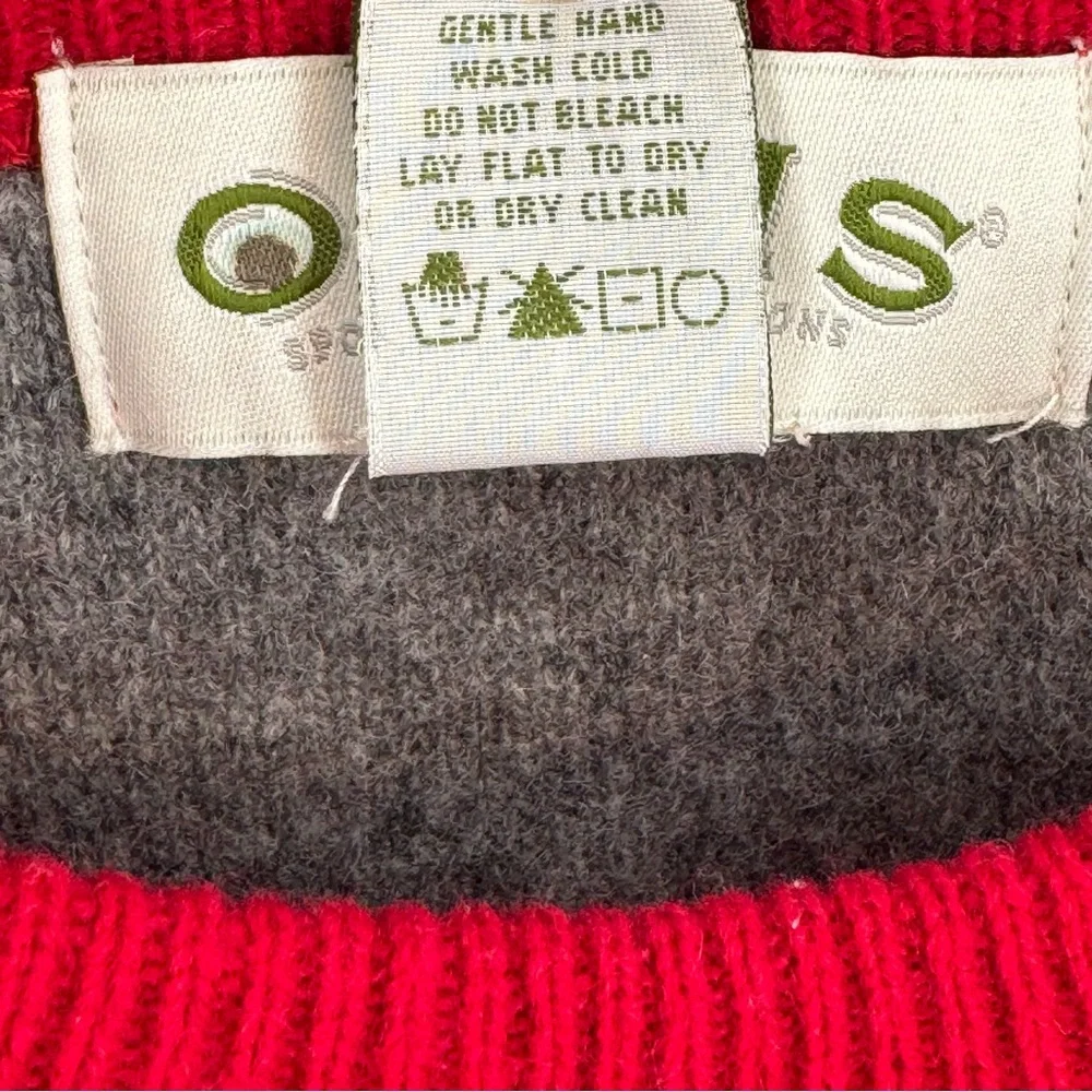 Orvis Men’s 100% Lambswool Red Crewneck Sweater Size L